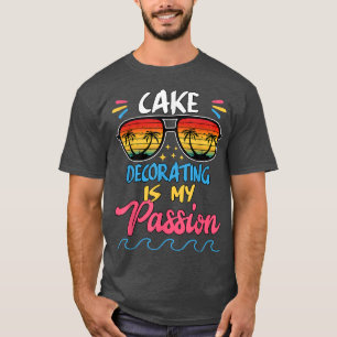 Camiseta Pastel Decorando Pasión Hacerse Humor Divertido