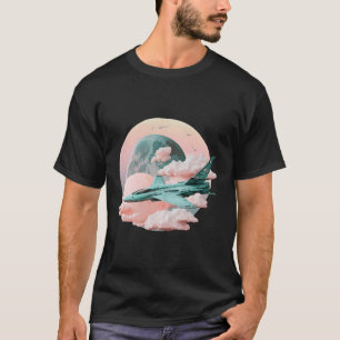 Camiseta Pastel Dreamcore F18 Super Hornet Fighter Jet