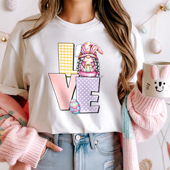 Camiseta Pastel Easter Love Gnome (Subido por el creador)