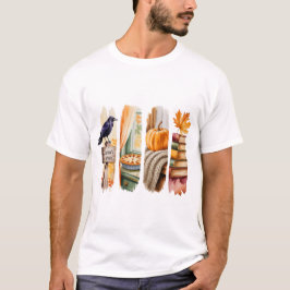 CAMISETA PASTEL FALL TEMÁTICO AUTUMN BRUSHSTROKES