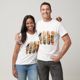 CAMISETA PASTEL FALL TEMÁTICO AUTUMN BRUSHSTROKES