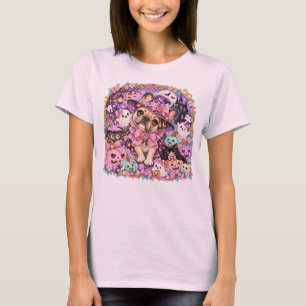 Camiseta Pastel Frenchie Bruja Cute Halloween