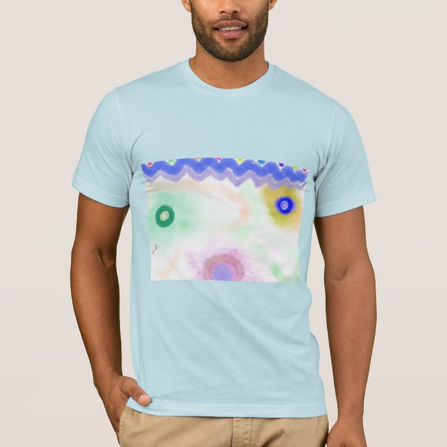 Camiseta Pastel Galaxies Impressionist Art Men's T-Shirt (Anverso)