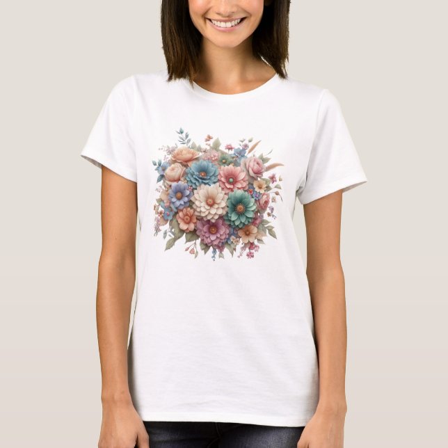 Camiseta Pastel Garden Bliss (Anverso)