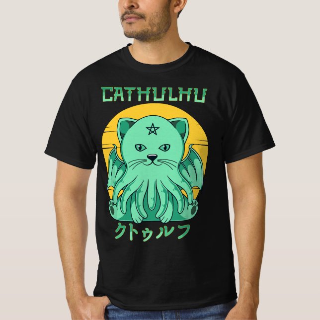 Camiseta Pastel Goth Cthulhu figur kawaii Cathulhu demon  (Anverso)