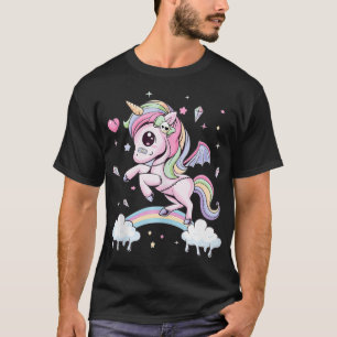 Camiseta Pastel Goth Cute Creepy Unicorn Wiccan Kawaii Menh