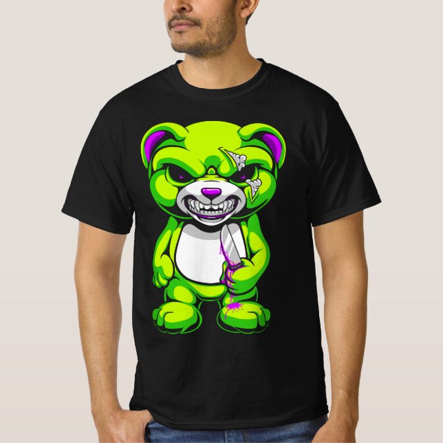 Camiseta Pastel Goth Evil Teddy Bear  (Anverso)