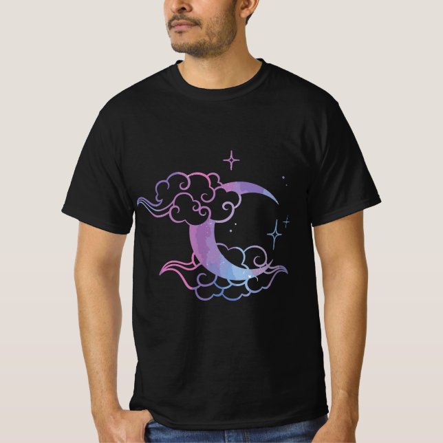 Camiseta Pastel Goth Moon Cute Moon Art  (Anverso)