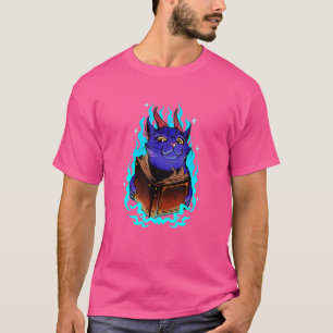 Camiseta Pastel Gótico Baphomet Cat Evil Pagan Gótico Kitte