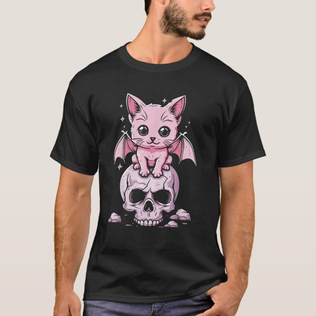 Camiseta Pastel Gótico Cute Creepe Anime Estético Kawaii Ca (Anverso)