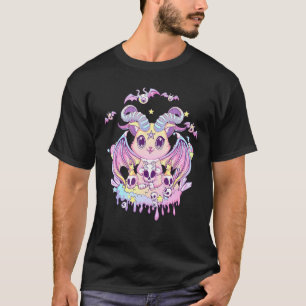 Camiseta Pastel Gótico Krampus Cat Cute Espeluznante Gato D