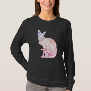 Camiseta Pastel Gótico Sphynx Cat Kitten Wicca Witch Tattoo