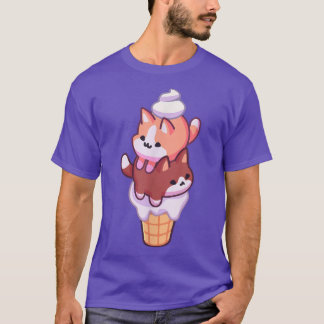 Camiseta Pastel Kawaii Helados Gatitos