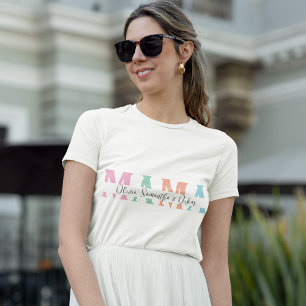 Camiseta Pastel MAMA - Regalo de mamá personalizad