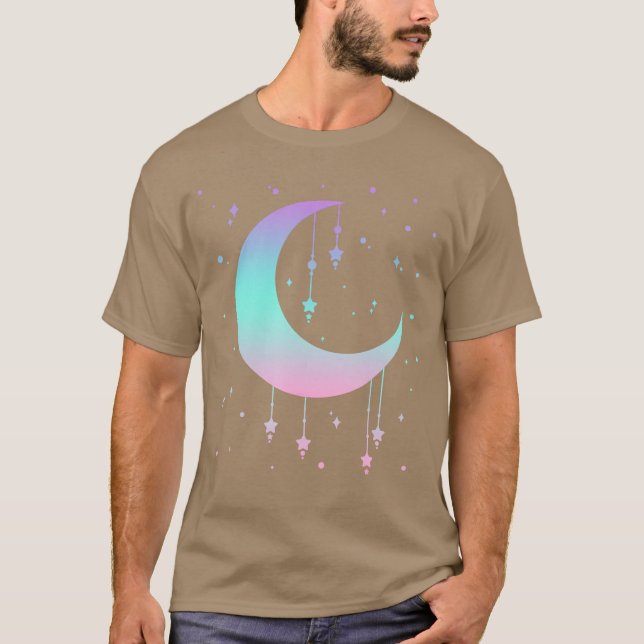 Camiseta Pastel Moon Kawaii Pastel Goth Small funny (Anverso)