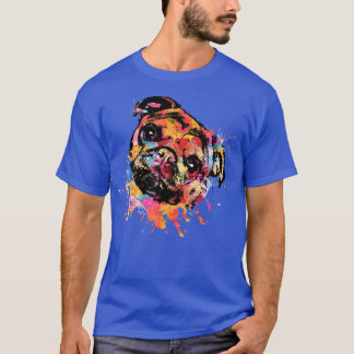 Camiseta Pastel Paint Pug perro