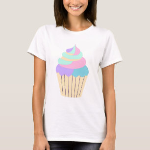 Camiseta Pastel Pastel Adorable con Escarcha Británica