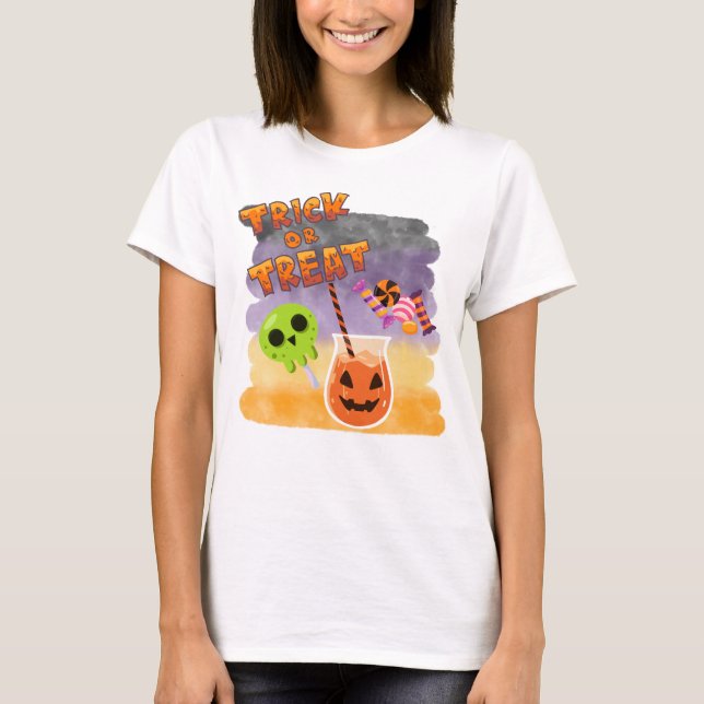Camiseta Pastel Perfection: Turn Heads This Halloween in Ou (Anverso)