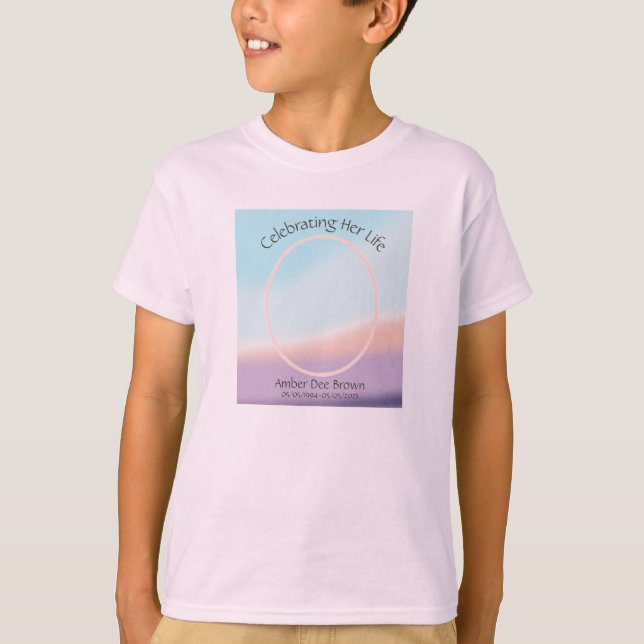 Camiseta Pastel Photo Funeral Kid's (Anverso)