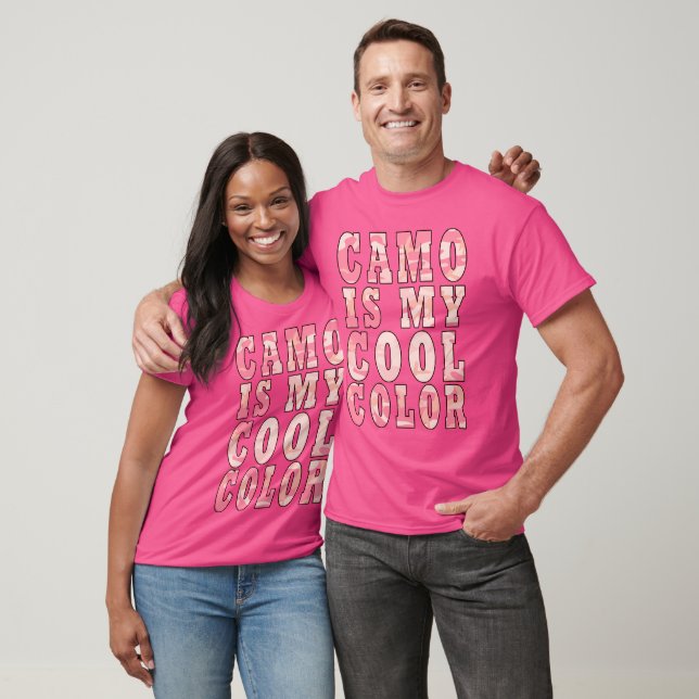Camiseta Pastel Pink Camo Is My Cool Color Unisex (Unisexo)
