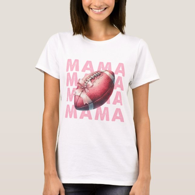 CAMISETA PASTEL PINK FOOTBALL MAMA (Anverso)