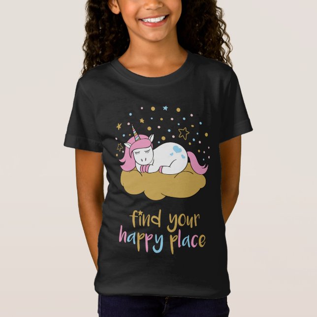 Camiseta Pastel Rainbow Unicorn (Anverso)