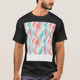 Camiseta Pastel Ripples Ondas Abstractas Modernas Desencade