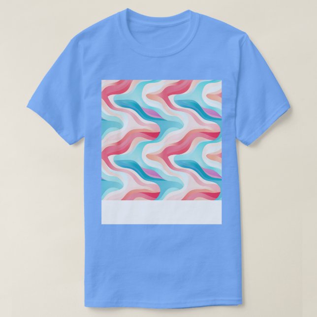 Camiseta Pastel Ripples Ondas Resumen Modernas Desencadenad (Diseño del anverso)