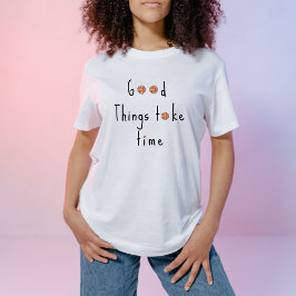 Camiseta Pastel rosa y Naranja Daisy floral