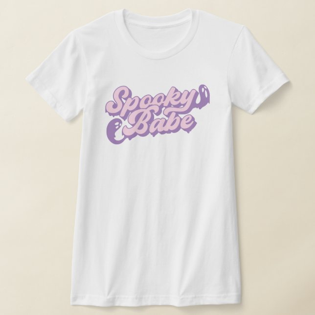 Camiseta Pastel rosa y púrpura Tocante Babe Con Fantasmas M (Distribución)
