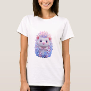 Camiseta Pastel Sueño Fantasía Erizo Rosa Azul Mujeres