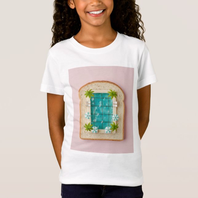 Camiseta Pastel Vaporwave Pool Toast (Anverso)