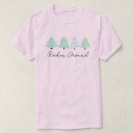 Camiseta Pastel Watercolor Árbol de Navidad Unisex T-Shirt
