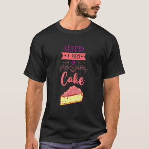 Camiseta Pastelería La Vida Es Un Trozo De Tarta Cupcake Bi