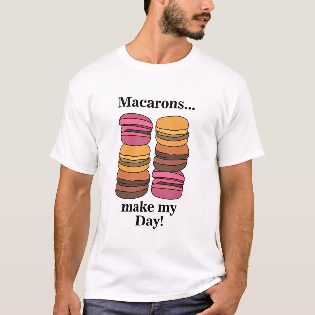Camiseta Pastelería Macarón Dulce Panadero (Anverso)