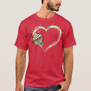 Camiseta pastelería tierna panadería muffin cocción f
