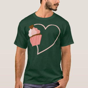 Camiseta pastelería tierna panadería muffin cocción f
