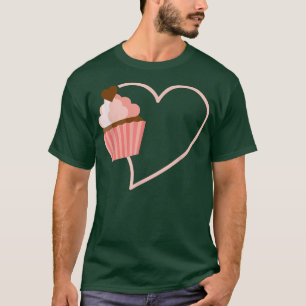 Camiseta pastelería tierna panadería muffin cocción f