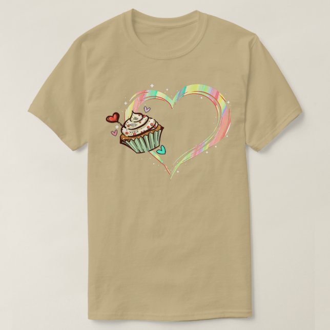 Camiseta pastelería tierna panadería muffin cocción f (Diseño del anverso)