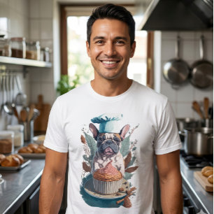 Camiseta Pastelero de repostería adorable perro hombre gráf