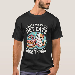 Camiseta Pastelero de Torta Divertida Gato Dulce Pastelería