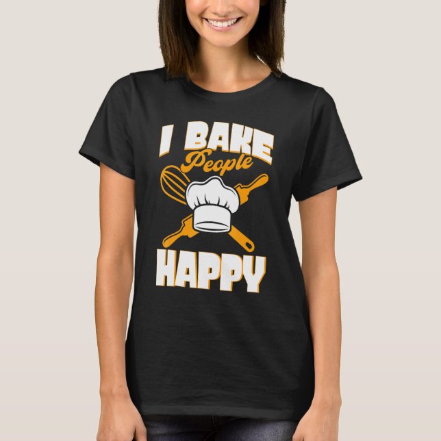 Camiseta Pasteleros Panaderos de Galletas Panaderos de Cupc (Anverso)