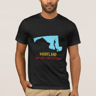 Camiseta "Pasteles de cangrejo y fútbol", estado de Marylan