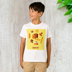 Camiseta Pasteles de pan con temas de panadería y dulces