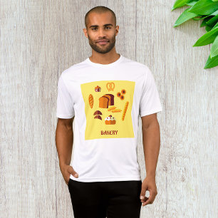 Camiseta Pasteles de pan con temas de panadería y dulces