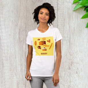 Camiseta Pasteles de pan con temas de panadería y dulces