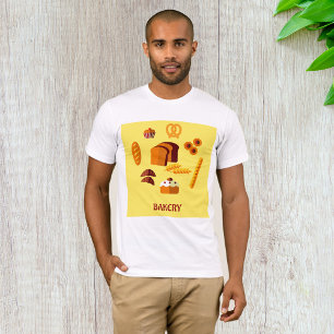 Camiseta Pasteles de pan con temas de panadería y dulces