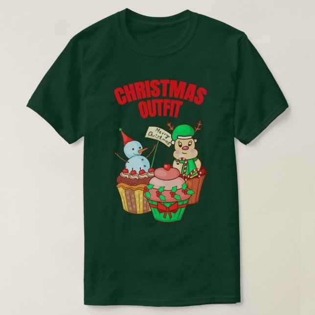 Camiseta Pasteles Navidades XMAS Panadería Hornear Baker C (Diseño del anverso)