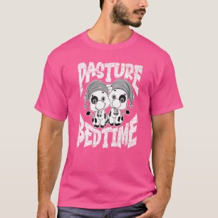 Camiseta Pasteur Bedtime Cute Animal Cow Farmer