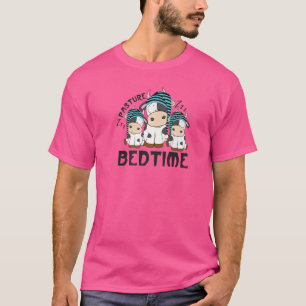Camiseta Pasteur Bedtime Cute Animal Cow Farmer